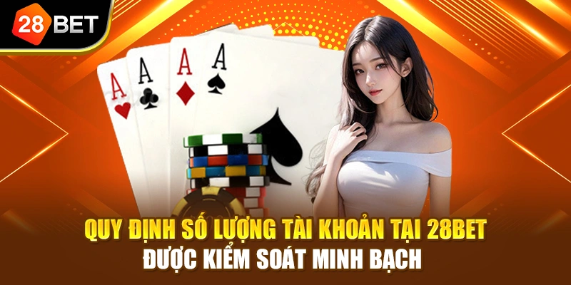 Quy định số lượng tài khoản tại 28BET được kiểm soát minh bạch 